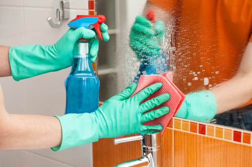 Professional end of tenancy cleaning in a Stjohnswood apartment kitchen