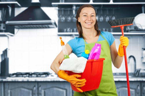 Prepared oven parts and cleaned appliance details after service