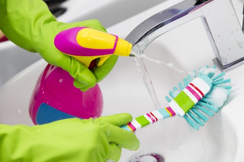 Carpet cleaning process removing stains and dirt