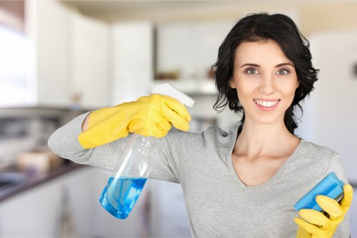 Washroom and kitchen cleaning in a local Stjohnswood business property
