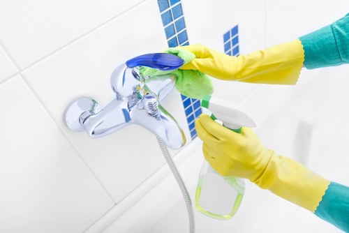 Post-construction cleaning in a Stjohnswood flat with careful detail work