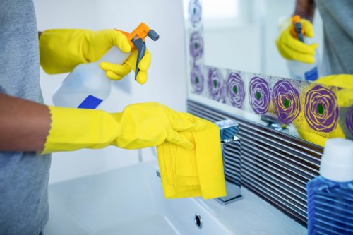 Local cleaners preparing a Stjohnswood home for new occupants